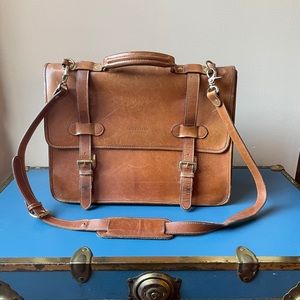 Large Leather Cole Haan Briefcase Shoulder Bag